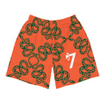 Load image into Gallery viewer, 7s Orange Rush Men&#39;s Athletic Shorts - J SEVEN APPARELS 
