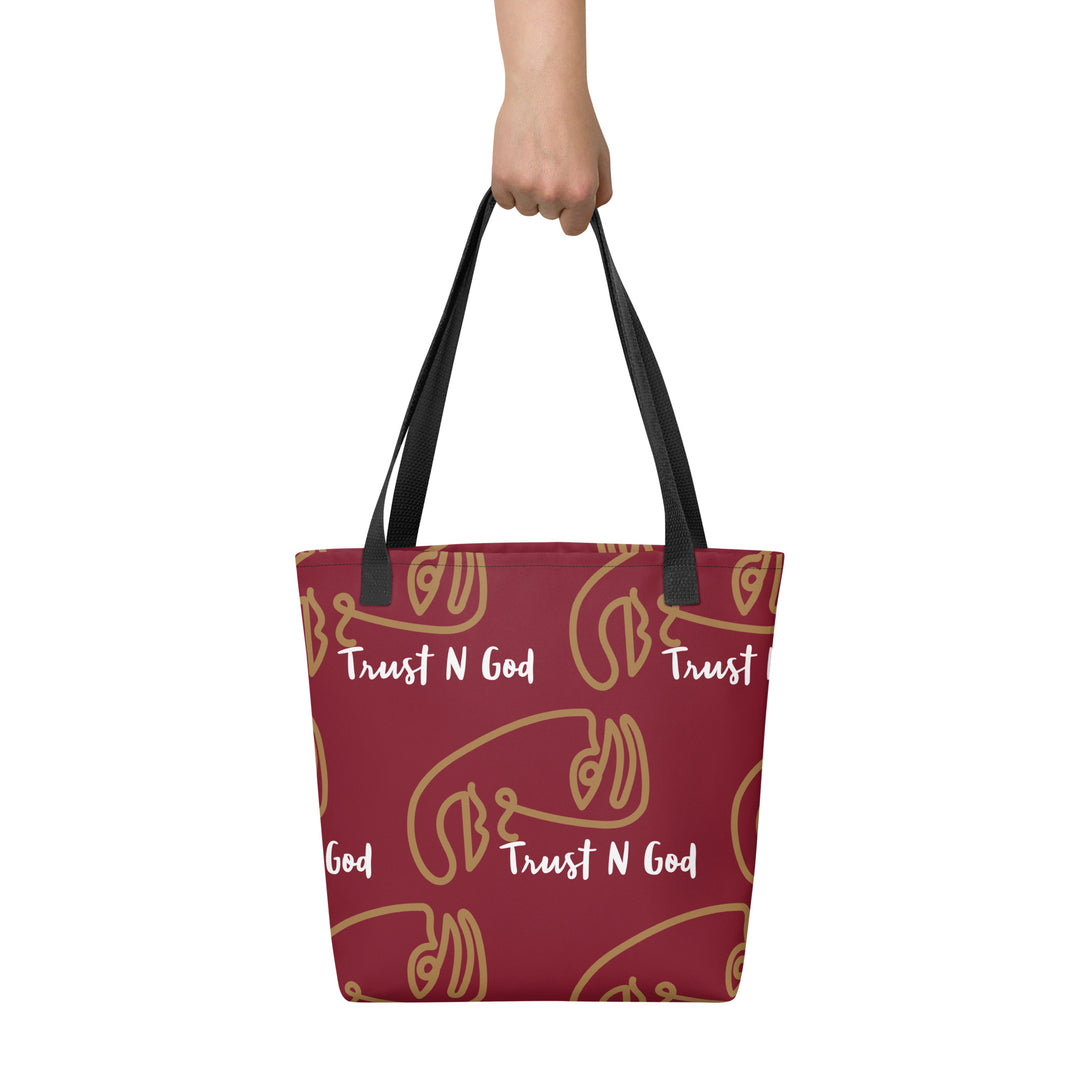 Trust n God Tote bag