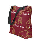 Load image into Gallery viewer, Trust n God Tote bag
