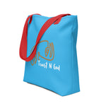 Load image into Gallery viewer, Trust n God Spring Tote bag
