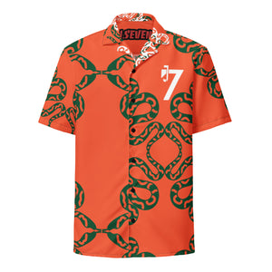 7s Orange Rush Unisex button shirt - J SEVEN APPARELS 