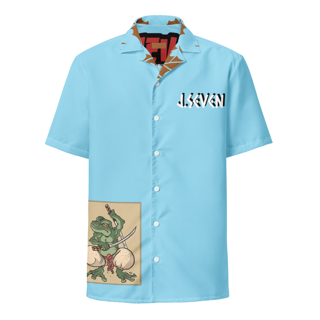 T^E Creatives Columbia Blue button shirt - J SEVEN APPARELS 