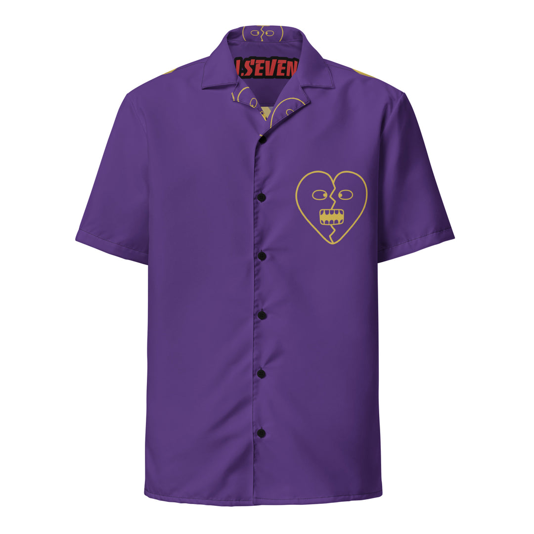 Purple Reign Unisex button shirt - J SEVEN APPARELS 