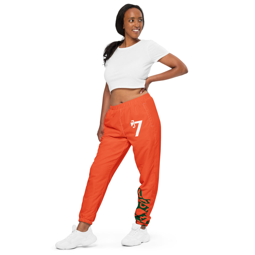 7s Orange Rush Unisex track pants - J SEVEN APPARELS 
