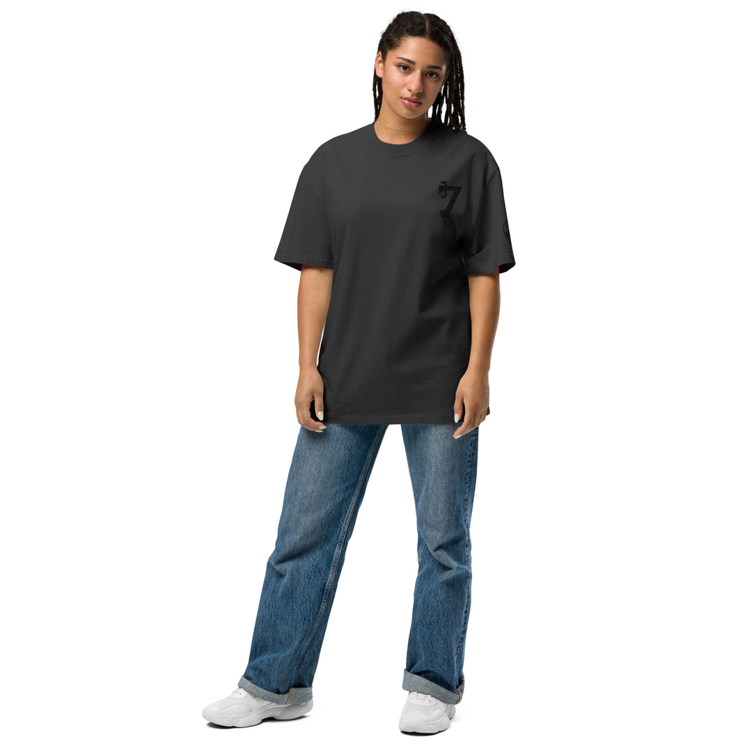 MiDs Oversized black  faded t-shirt