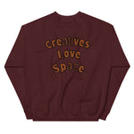 Load image into Gallery viewer, #Creatives Love Space Unisex Sweatshirt - J SEVEN APPARELS 
