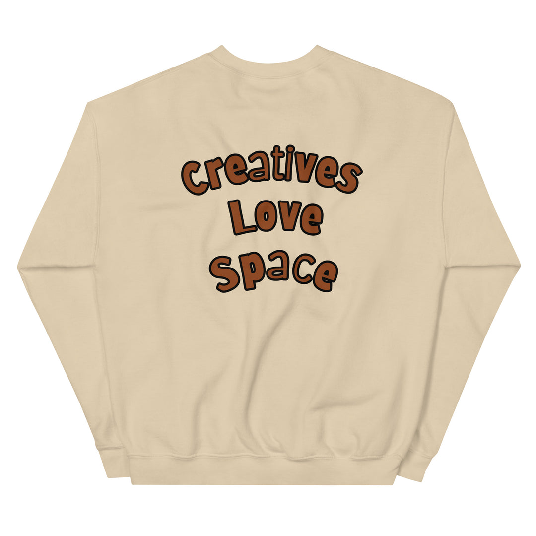 #Creatives Love Space Unisex Sweatshirt - J SEVEN APPARELS 