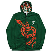 7s Green Rush Men’s windbreaker - J SEVEN APPARELS 