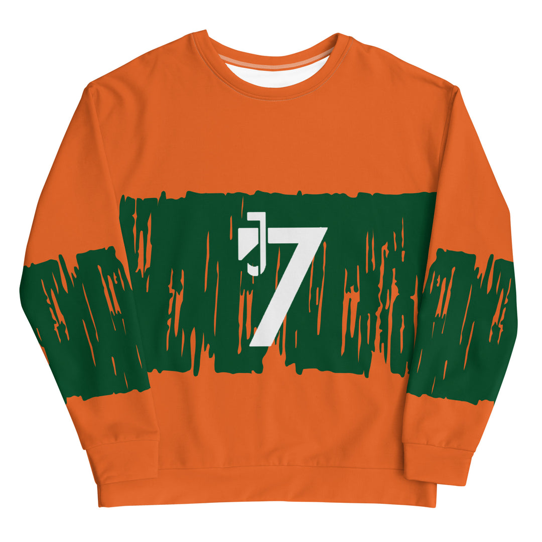 #Orange&Green  Sweatshirt - J SEVEN APPARELS 