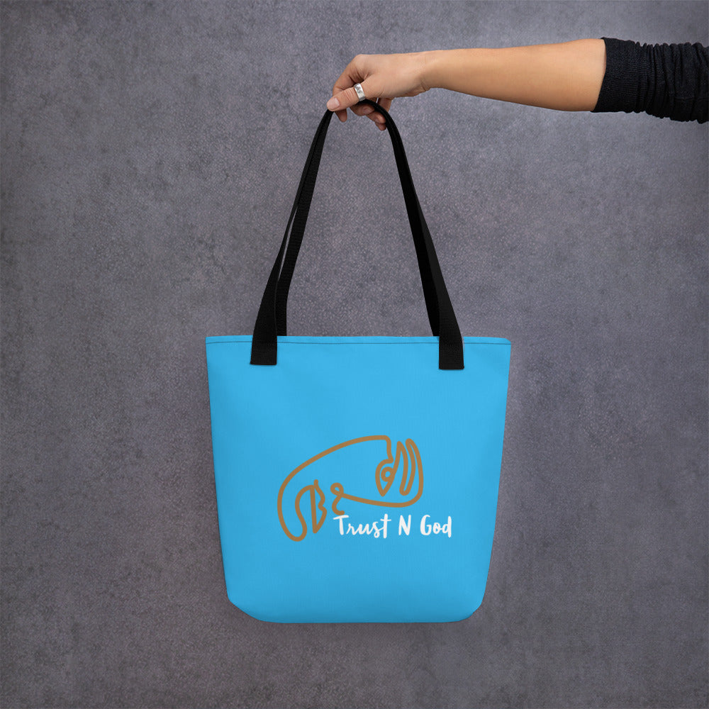 Trust n God Spring Tote bag