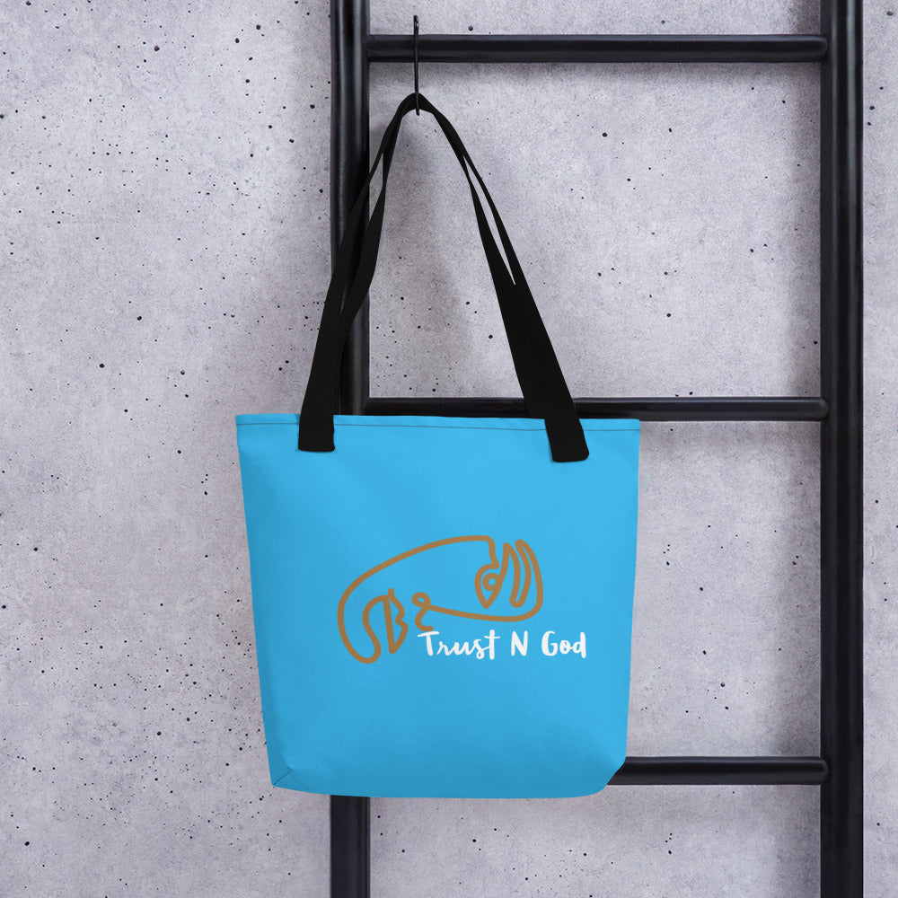 Trust n God Spring Tote bag