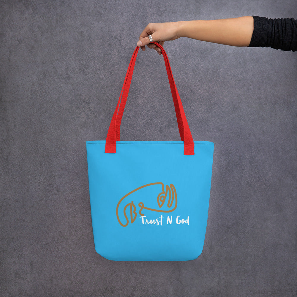 Trust n God Spring Tote bag