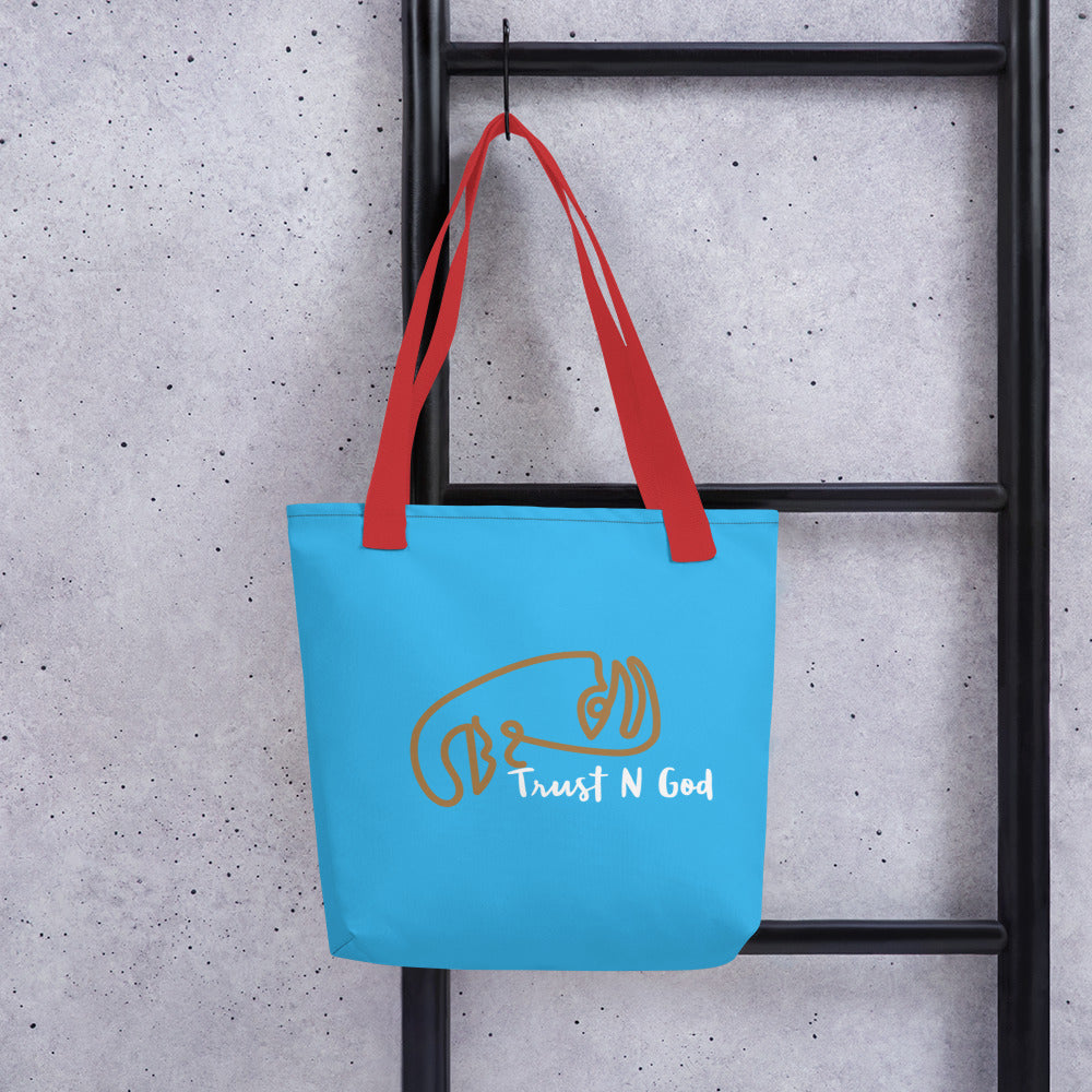 Trust n God Spring Tote bag