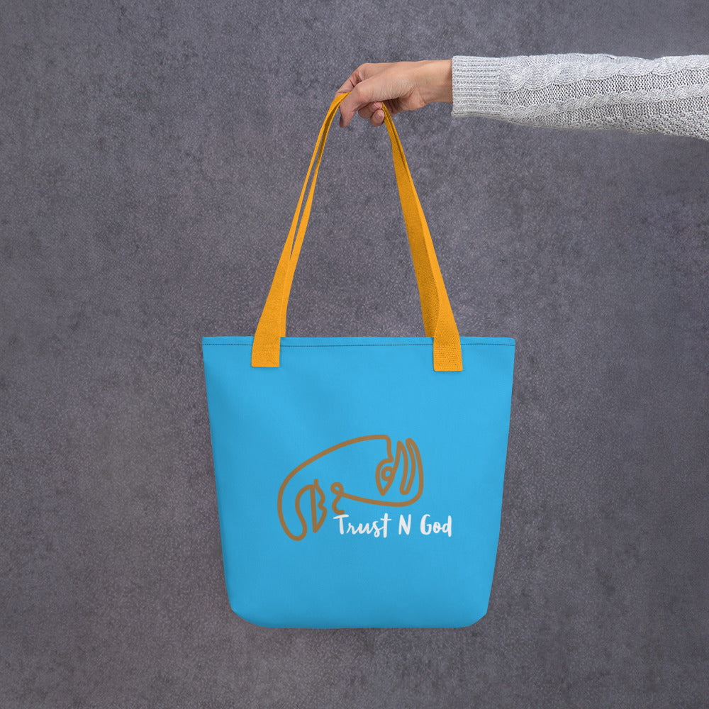 Trust n God Spring Tote bag