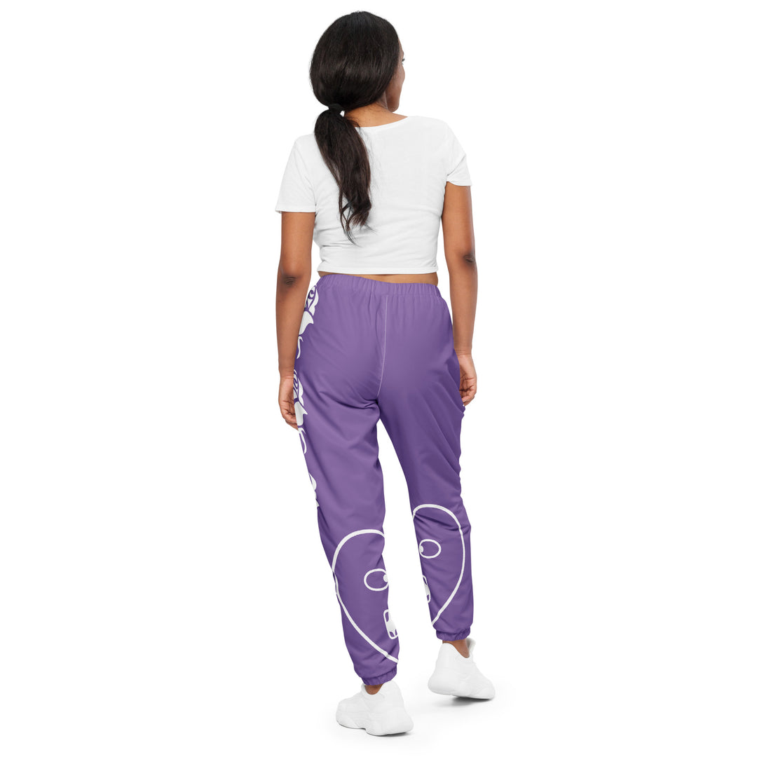 111 Purple Pastel track pants - J SEVEN APPARELS 