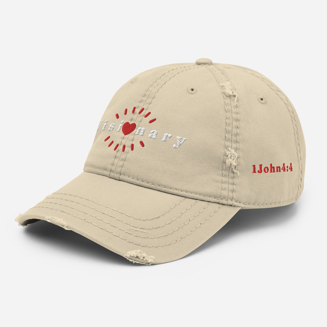 I Am Visionary ! Distressed Dad Hat