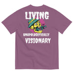 Load image into Gallery viewer, Oversized Graffiti TShirt Ride The Wavy Train LIVING UNAPOLOGETICALLY VISIONARY Unisex garment-dyed heavyweight t-shirt
