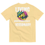 Load image into Gallery viewer, Oversized Graffiti TShirt Ride The Wavy Train LIVING UNAPOLOGETICALLY VISIONARY Unisex garment-dyed heavyweight t-shirt
