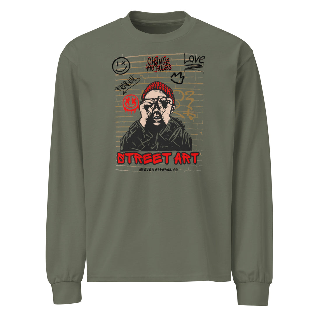 STREET ART Premium heavyweight long sleeve shirt